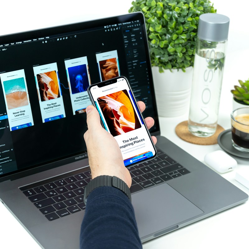 Designer shaping a usable digital interface